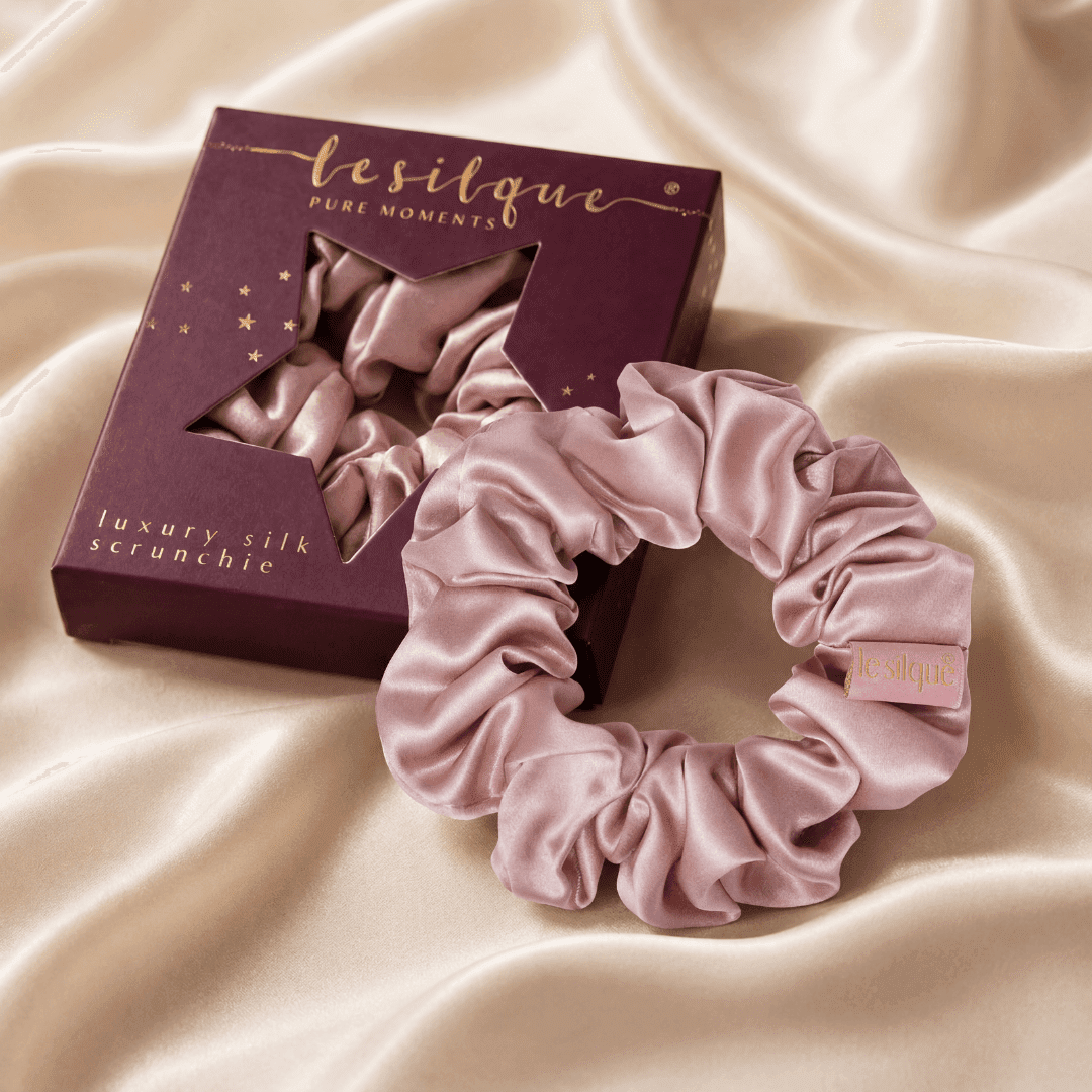 Gumka do włosów z jedwabiu SUGAR PINK | LE SILQUE