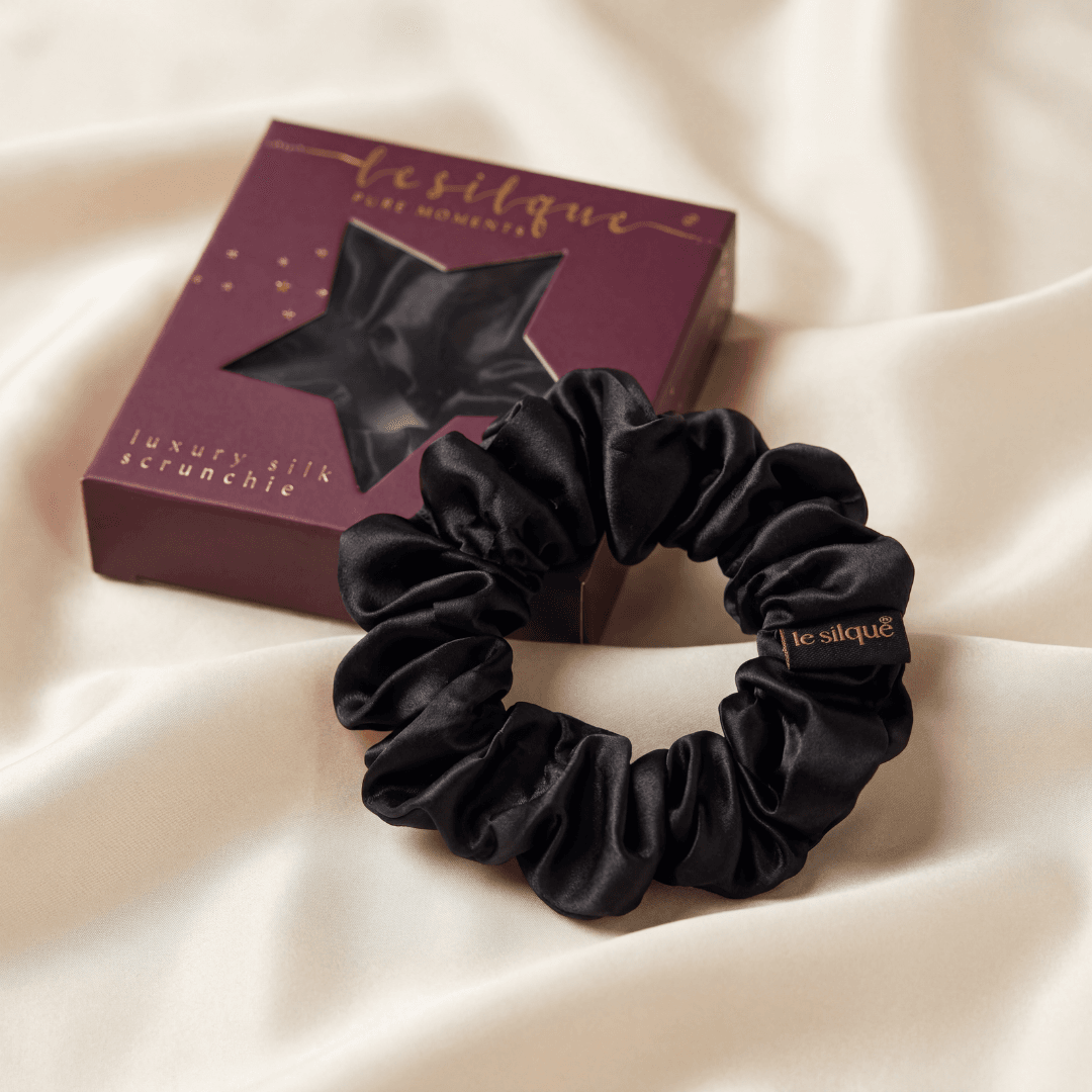 Gumka do włosów z jedwabiu BLACK | LE SILQUE