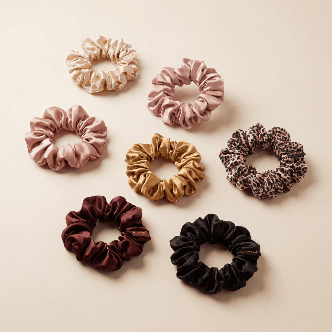 Gumka do włosów z jedwabiu BURGUNDY | LE SILQUE