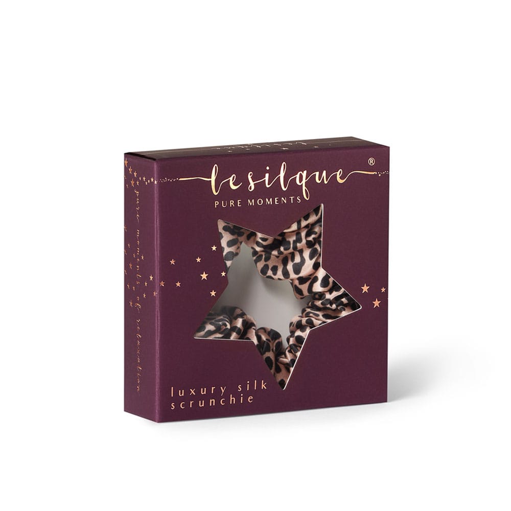 Gumka do włosów z jedwabiu LEOPARD | LE SILQUE