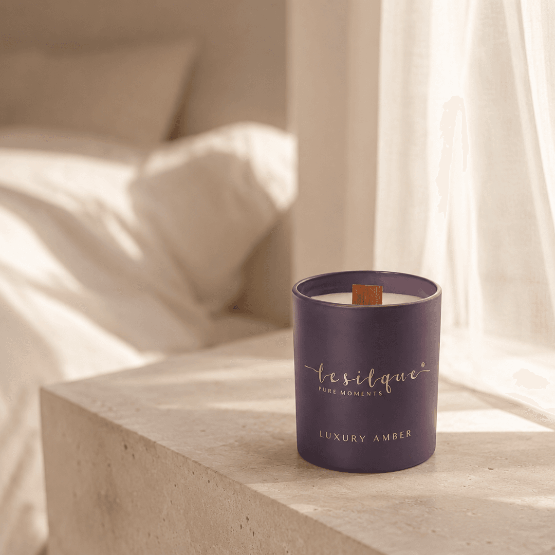 Świeca sojowa LUXURY AMBER 300g | LE SILQUE