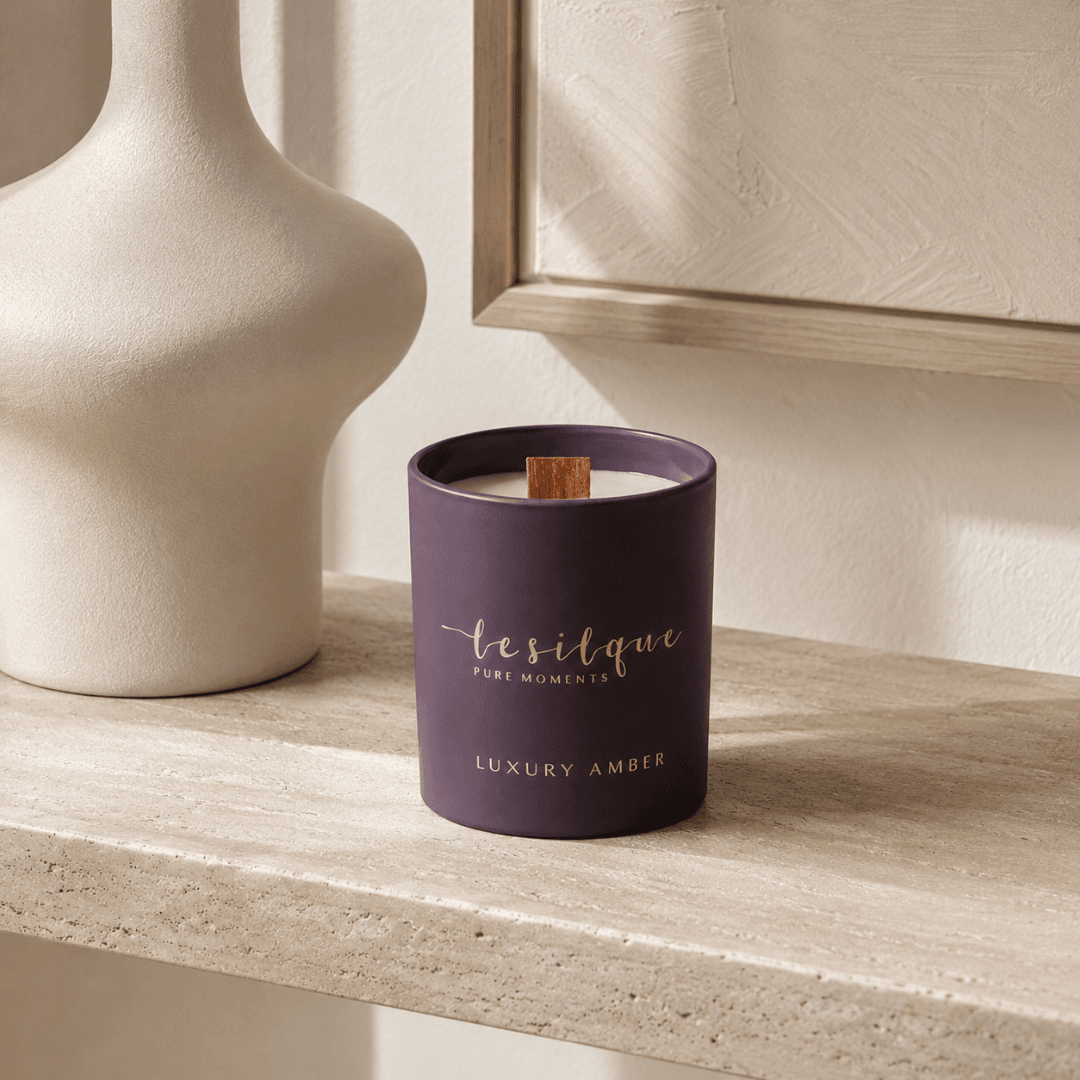 Świeca sojowa LUXURY AMBER 300g | LE SILQUE