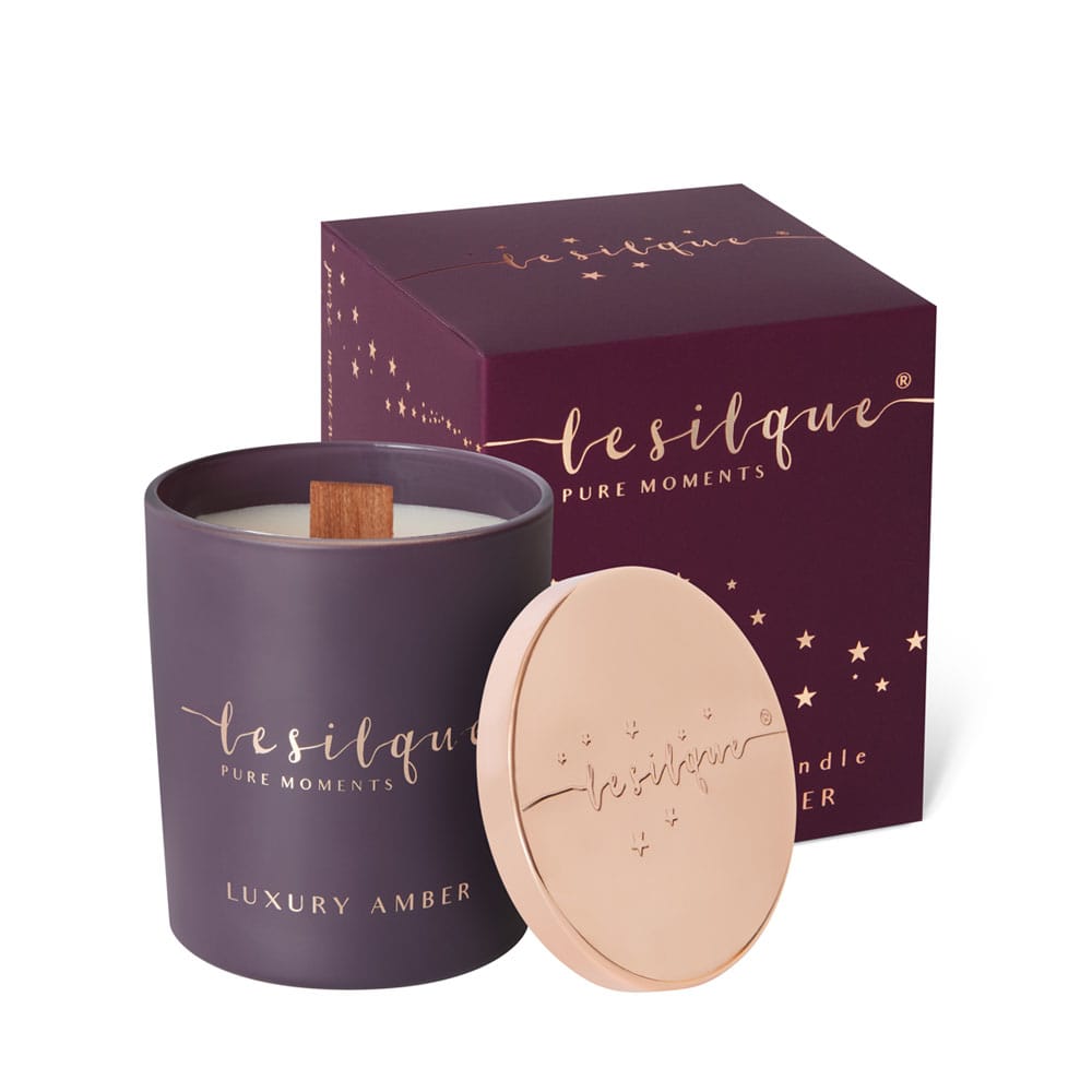 Świeca sojowa LUXURY AMBER 300g | LE SILQUE