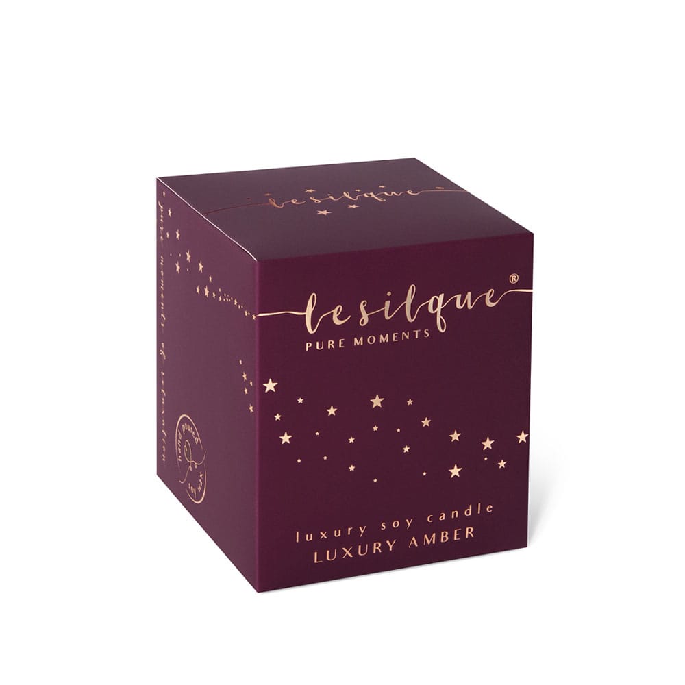 Świeca sojowa LUXURY AMBER 300g | LE SILQUE
