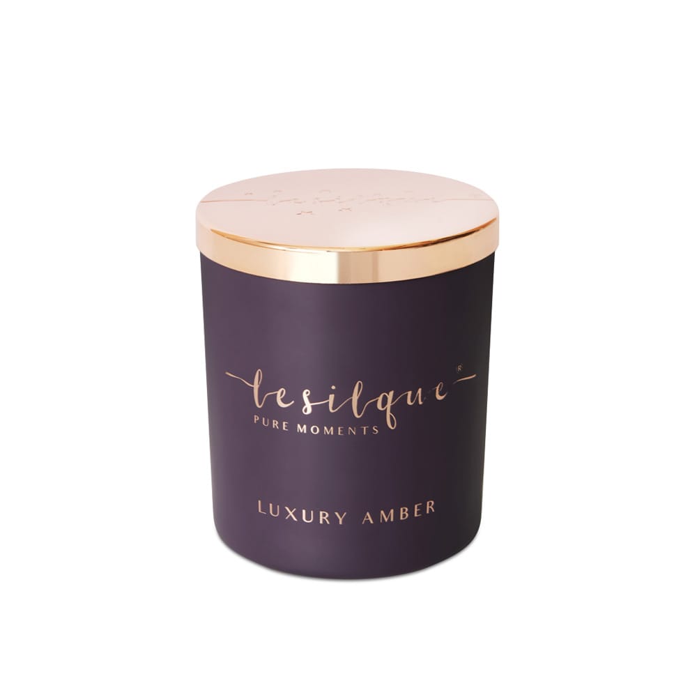 Świeca sojowa LUXURY AMBER 300g | LE SILQUE