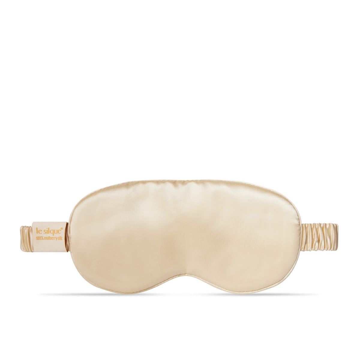 Jedwabna opaska na oczy do spania – YELLOW BEIGE | LE SILQUE