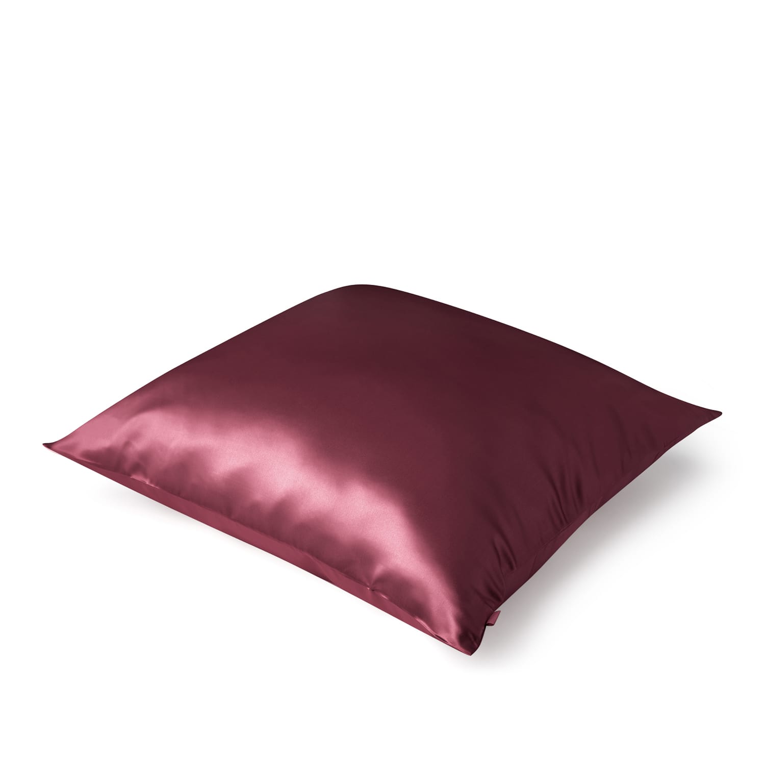 Jedwabna poszewka na poduszkę 50×50 BURGUNDY – 100% jedwab | LE SILQUE
