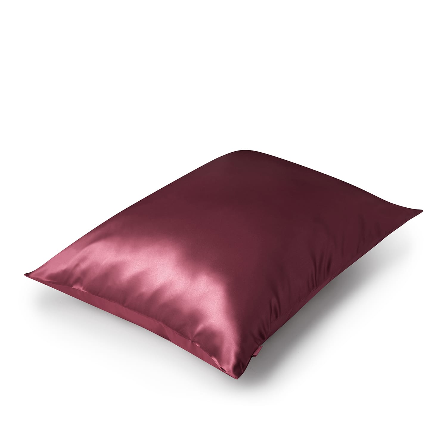 Jedwabna poszewka na poduszkę 70×80 BURGUNDY – 100% jedwab | LE SILQUE