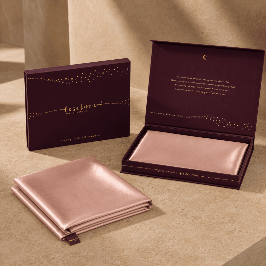 Jedwabna poszewka na poduszkę 50×60 ROSE GOLD – 100% jedwab | LE SILQUE